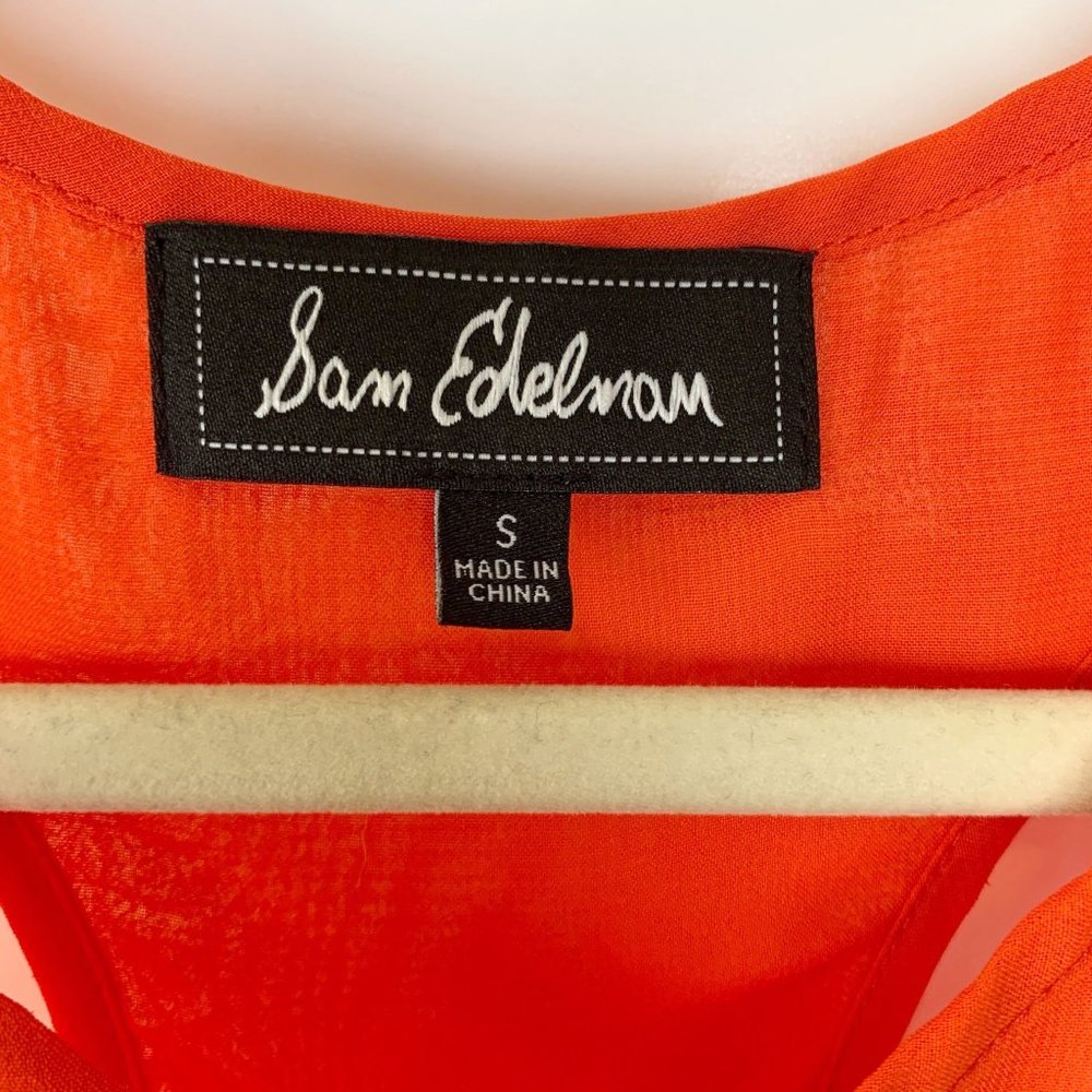 SAM EDELMAN Coral Open Racer‎ Back Tank Top Sz S - Picture 7 of 9